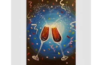 Paint Nite: New Years Toast!